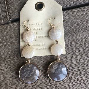 Anthropologie stone drop earrings